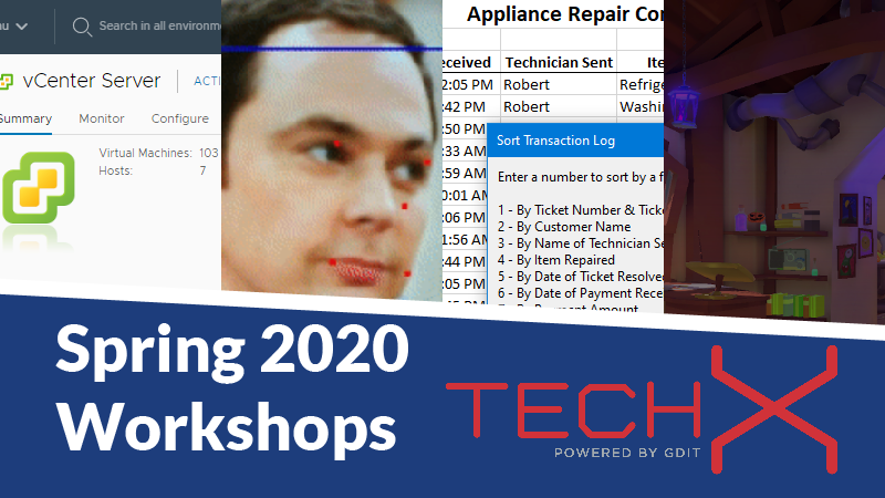 Spring 2020 Workshop Overview